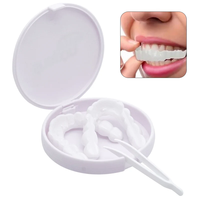Boîte de prothèses dentaires ajustables, fausses dents en résine temporaires, ajustement parfait, blanchiment des dents, couvre-dents, facettes dentaires à clipser