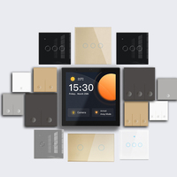 KLASS 4 Gang Mini Room Smart Zigbee Scene Switch pour hôtels Alexa Voice Control EU Standard avec 16A Max. Current