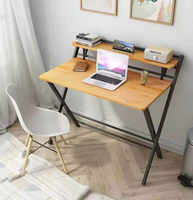 Table de bureau pliable de luxe MDF, pieds en métal, design nordique moderne, directement d'usine, en promotion,