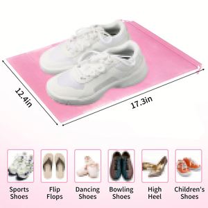 Wholesale Custom High Quality Non-woven <b>Drawstring</b> <b>Bag</b> Soft Eco-Friendly Dust <b>Bag</b> for Shoes - Product Image 4