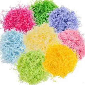 Pasen Mand Gras Craft Versnipperd Tissue Raffia Gift Filler Papier Flarden Voor Manden Ei Stuffers Voor Lente Party