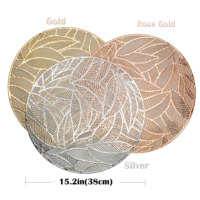 Tabletex Napperon Feuille Ronde Prix Équitable Tapis De Table Napperon De Haute Qualité Pour Table À Manger Décor À La Maison Vaisselle Tapis