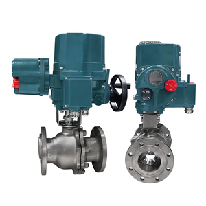 Válvula de Bola Eléctrica a Prueba de Explosiones COVNA Tipo Inteligente RS485 con Ventana de 90 Días, Válvula de Bola con Brida de Acero Inoxidable y Hierro Fundido - Product Image 1