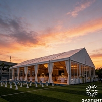 Carpa para Fiestas en Forma de A, Resistente a los Rayos UV, para Bodas y Recepciones, 10x10 20x40