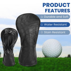 Housse de tête de club de golf personnalisée par le fabricant, en cuir PU, pour driver de golf - Product Image 3