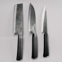 Prix compétitif, fabricant vietnamien, ensemble de couteaux de cuisine standard de qualité supérieure en 3 pièces, personnalisable, longueur totale 274-303 mm