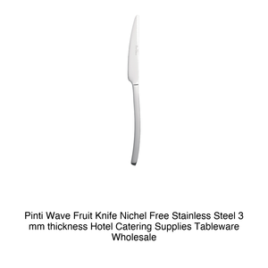 Couteau à dessert Pinti Wave 18/C en acier inoxydable, épaisseur 3 mm, sans nickel, Pintinox - Product Image 2