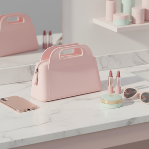 Portable Silicone Organizer Bag <b>Mini</b> Cosmetic Bag Holds <b>Lipsticks</b> Zipper Pouch Small Makeup Bag - Product Image 5
