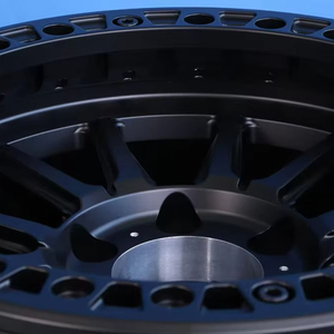 Jantes en alliage forgé Beadlock noires de 17 et 18 pouces pour tout-terrain, 6x139.7 5x127, robustes, pour modification de voitures tout-terrain 4x4, SUV et camions - Product Image 4
