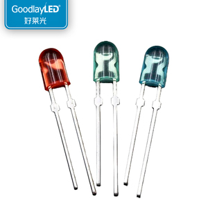 1000PCS oval <span class=keywords><strong>LED</strong></span> Diode Dip 546 346 ánh sáng phát ra màu xanh lá cây khuếch tán Diode CE ROHS - Product Image 1