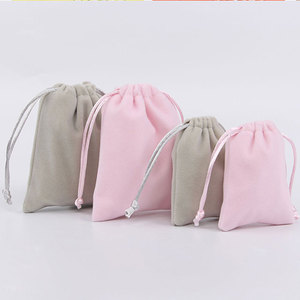 Customized Velvet Fabric Recyclable <b>Drawstring</b> Bag for Jewelry Storage and Organization Portable with Customizable Color Size - Product Image 2