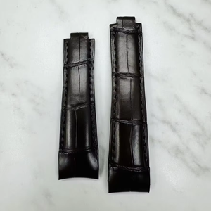 Correa de Reloj de Piel de Cocodrilo de Lujo, Correa de Repuesto Suave Hecha a Mano con Piel de Caimán Genuina de 20 y 21 mm para Rolex Daytona - Product Image 1