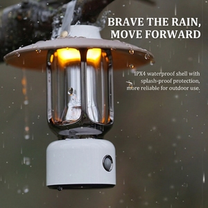 <span class=keywords><strong>Linterna</strong></span> LED Portátil Mini Retro para Camping, Recargable, Impermeable IPX4, Luz de Ambiente para Tiendas de Campaña, para Exteriores y Regalos - Product Image 4