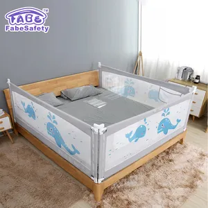 FabeSafety 유아 안전 조절 보호 내구성 안전 침대 레일 울타리 가드