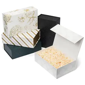 סיטונאי לוגו מותאם אישית מתנה לחתונה נייר תיבת חבילה מגנטי קרטון דיוור חינם אחסון אריזת קופסות מתנה