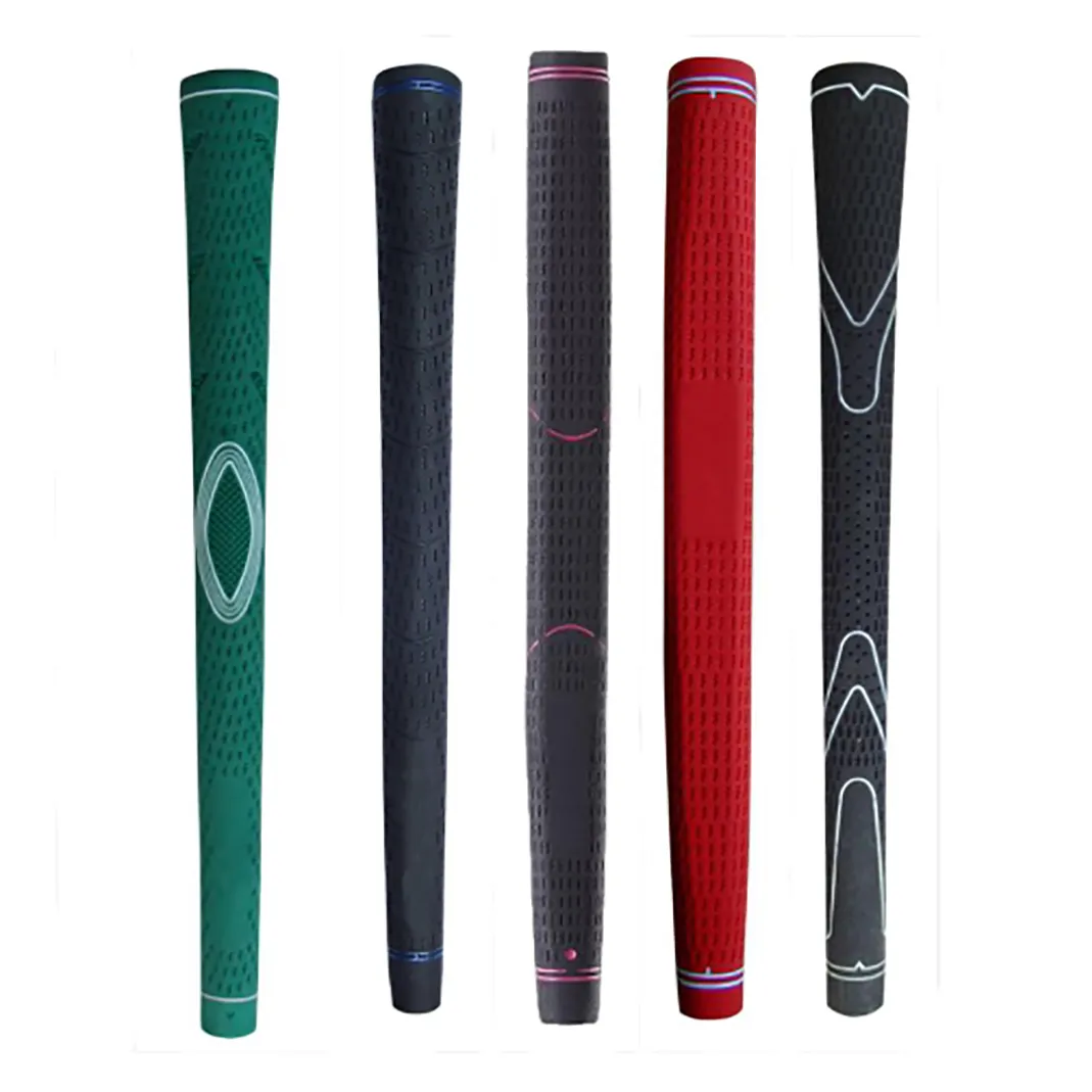 Customized Standard Midsize Golf Grips PU Leather Golf Putter Grip Non Slip Rubber Wood Iron Golf Club Grips OEM
