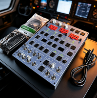 Panneau de commande supérieur de cockpit A320 à l'échelle réelle, accessoire de simulation de vol et de jeu compatible avec Fenix A320 pour l'entraînement à l'aviation