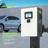 Borne de recharge murale pour véhicules électriques, colonne de charge rapide DC, norme nationale GB, 20 kW, commerciale, un seul pistolet, 80 A