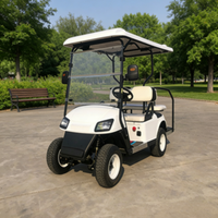 Voiturette de golf électrique 4 places à haute garde au sol, prix abordable, roues personnalisables pour l'exploration en montagne et dans les dunes