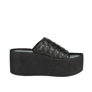Sandalo con Zeppa Alberto Guardiani da Donna, Nero, Stile Platform Slide - Product Image 4