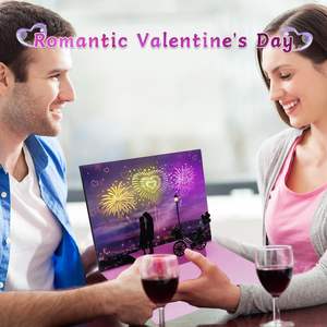 ดอกไม้ไฟโรแมนติกเพลงวาเลนไทน์ไฟ3D การ์ดอวยพรวันครบรอบแต่งงานคู่รักของขวัญคู่รักรักคุณการ์ดอวยพรเพลง - Product Image 3