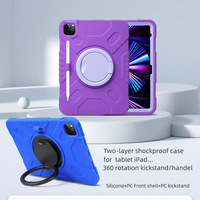 360 °   Étui de tablette antichoc avec support rotatif, béquille et porte-stylo anti-chute pour iPad Mini 6 7 Air Pro 8.3 10.2 10.9 11 pouces