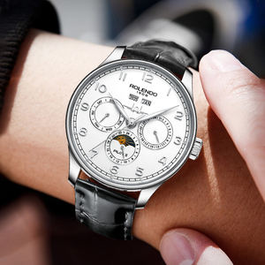 Reloj de Lujo Automático con Correa de Cuero para Hombre, ODM OEM, Montre Homme, Orologio Uomo, Cristal de Zafiro, Relojes Mecánicos - Product Image 5