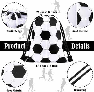 <b>Football</b> Eco-Friendly Polyester Unisex Folding Drawstring <b>Bag</b> Shoe Storage Large Capacity <b>Party</b>-Themed Double-Shoulder Sports - Product Image 4