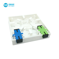 86*86 boîte à bornes sieste fibre optique sc apc 1 ports 4 ports 2 core roset socket plaques frontales en fibre murale