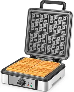 Maibo 2023 Novo Design 4-Slice Placa Fixa Elétrica Grande Máquina De Waffle Fabricante De Ferro De Waffle