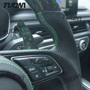 Volante de fibra de carbono forjado personalizado para <span class=keywords><strong>Audi</strong></span> <span class=keywords><strong>A3</strong></span> 8V <span class=keywords><strong>8L</strong></span> A4 B8 B9 B7 A6 C8 C7 TT 8J Q3 Q5 S4 B8.5 Q7 A5 R8 <span class=keywords><strong>RS3</strong></span> S3 - Product Image 6