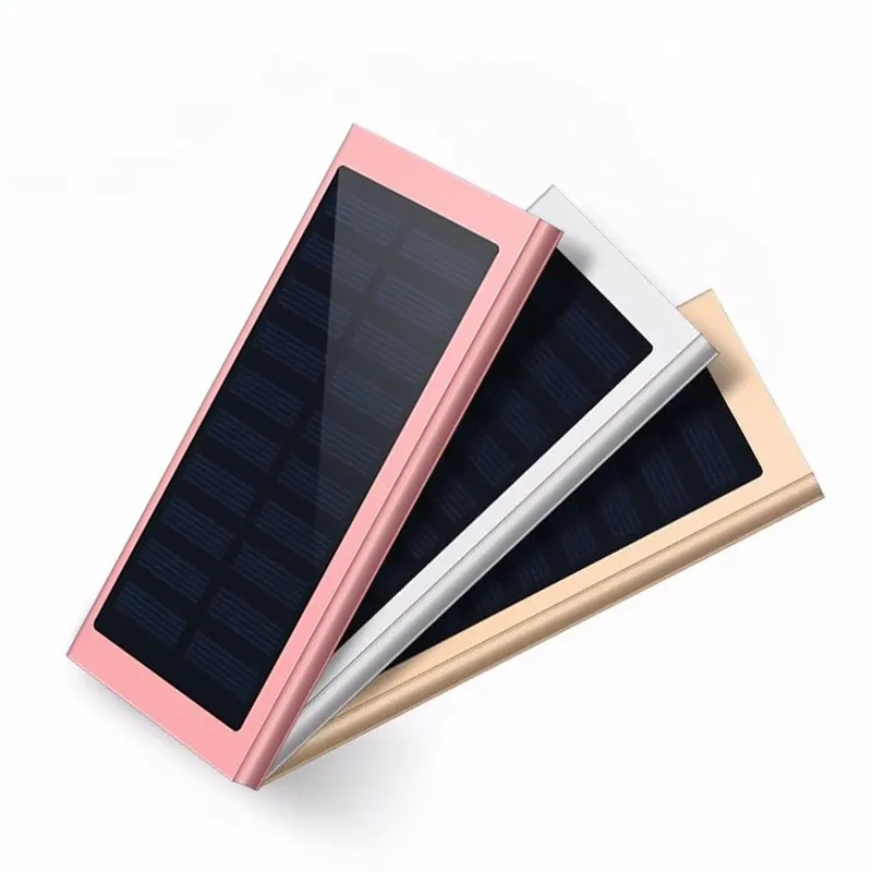China New Trending Products Support Solar Charging Battery Slim Power Bank 8000mAh