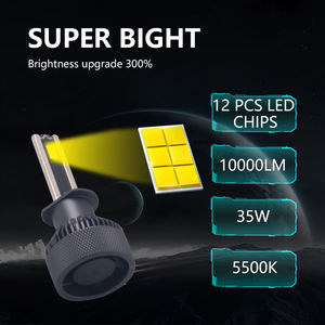 Sanvi nueva llegada tubo de calor dual 60W <span class=keywords><strong>H1</strong></span> H4 H7 H11 9005 9006 9012 plug play V2 bombillas de faros LED - Product Image 3