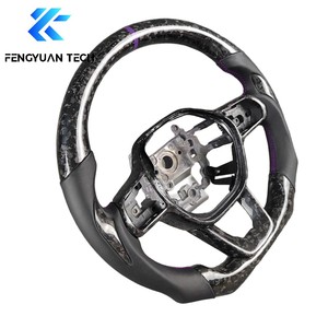 Volante Deportivo de Fibra de Carbono Forjado con LED Estilo Blanco para <span class=keywords><strong>Honda</strong></span> Accord Sport EX EX-L LX <span class=keywords><strong>Touring</strong></span> CV1 CV2, Interior 2018-2022 - Product Image 4