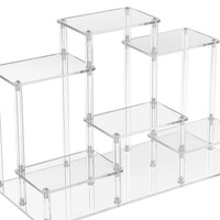 Présentoir de Comptoir Moderne en Acrylique Transparent Lavable et Personnalisable à 9 Niveaux pour Parfums, Cosmétiques et Bijoux – Idéal pour la Vente au Détail