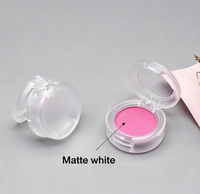 Vente en gros de boîtes de poudre contour personnalisées de luxe en or brillant de 0,8 g, boîte ronde pour fard à paupières, houppette à poudre, emballage cosmétique