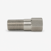 Adaptateur d'extension hexagonal forgé en acier inoxydable 201 304 BSPP BSPT 3/4' 3-7cm, filetage mâle, surface lisse, raccords de tuyauterie basse pression
