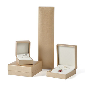 Fábrica al por mayor logotipo personalizado de lujo de cuero sintético <span class=keywords><strong>cajas</strong></span> de joyería de papel de embalaje - Product Image 4
