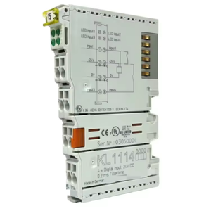 Terminal d'entrée numérique 4 canaux KL1114 pour une acquisition de signal PLC fiable - Product Image 1