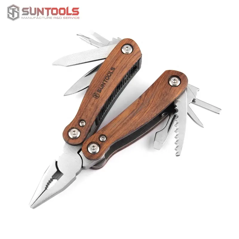 Suntools Wholesales Multitool Tang Van Geschenkgereedschap Met Houten Handvat