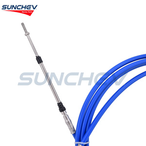 Câble de commande d'accélérateur de <span class=keywords><strong>bateau</strong></span> 14 pieds (bleu) pour <span class=keywords><strong>moteur</strong></span> hors-<span class=keywords><strong>bord</strong></span> universel de <span class=keywords><strong>bateau</strong></span> - Product Image 4