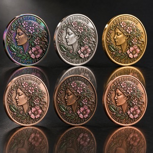 Moneda Conmemorativa Personalizada 3D de Alto Relieve de Persefón, Diosa Griega, Moneda de Lujo Esmaltada de <span class=keywords><strong>la</strong></span> <span class=keywords><strong>Reina</strong></span> de <span class=keywords><strong>la</strong></span> Primavera para Colección y Regalo - Product Image 6