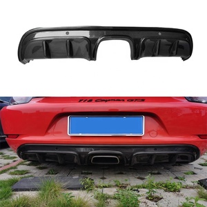 Diffusore Posteriore per Paraurti Compatibile con <span class=keywords><strong>Porsche</strong></span> 718 Boxster <span class=keywords><strong>Cayman</strong></span> 2016-2018 in Vera Fibra di Carbonio - Product Image 2