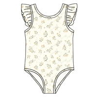 Nouveauté : Maillot de bain une pièce pour bébés filles avec jolies volants, vêtements de plage pour enfants