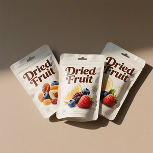 Impression personnalisée Mangues Cacao Snack Fenêtre transparente Feuille Pochette debout Sacs d'emballage alimentaire de fruits secs avec fermeture éclair - Product Image 3