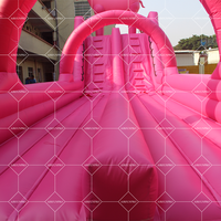 Catégorie de produit Glissière d'eau gonflable durable sur le thème de la chèvre rose en PVC