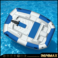 Bote Inflable de Pesca de Alta Calidad de la Fábrica de Barcos Weihai, con Piso de Aluminio/Aire, Catamarán Portátil, Bote de Pesca