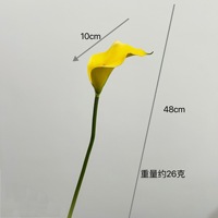 EVA Calla-Lilie künstliche Blume, natürlich wirkende Kunstblume, einzelner Stiel, Hochzeits- und Heimdekoration, Blumenarrangement