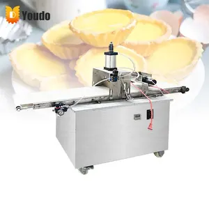 Professional Easy Operate Electric Semi Automatic Mini Spanish Pie Crust Pressing Make Machine Egg Tart Shell Maker Machine Line