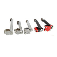Tige de guidon de vélo VTT et vélo de route NM BL001 31.1-32.5mm Argent mat Durable Pince de fourche à 4 boulons 28.6mm 46-55mm